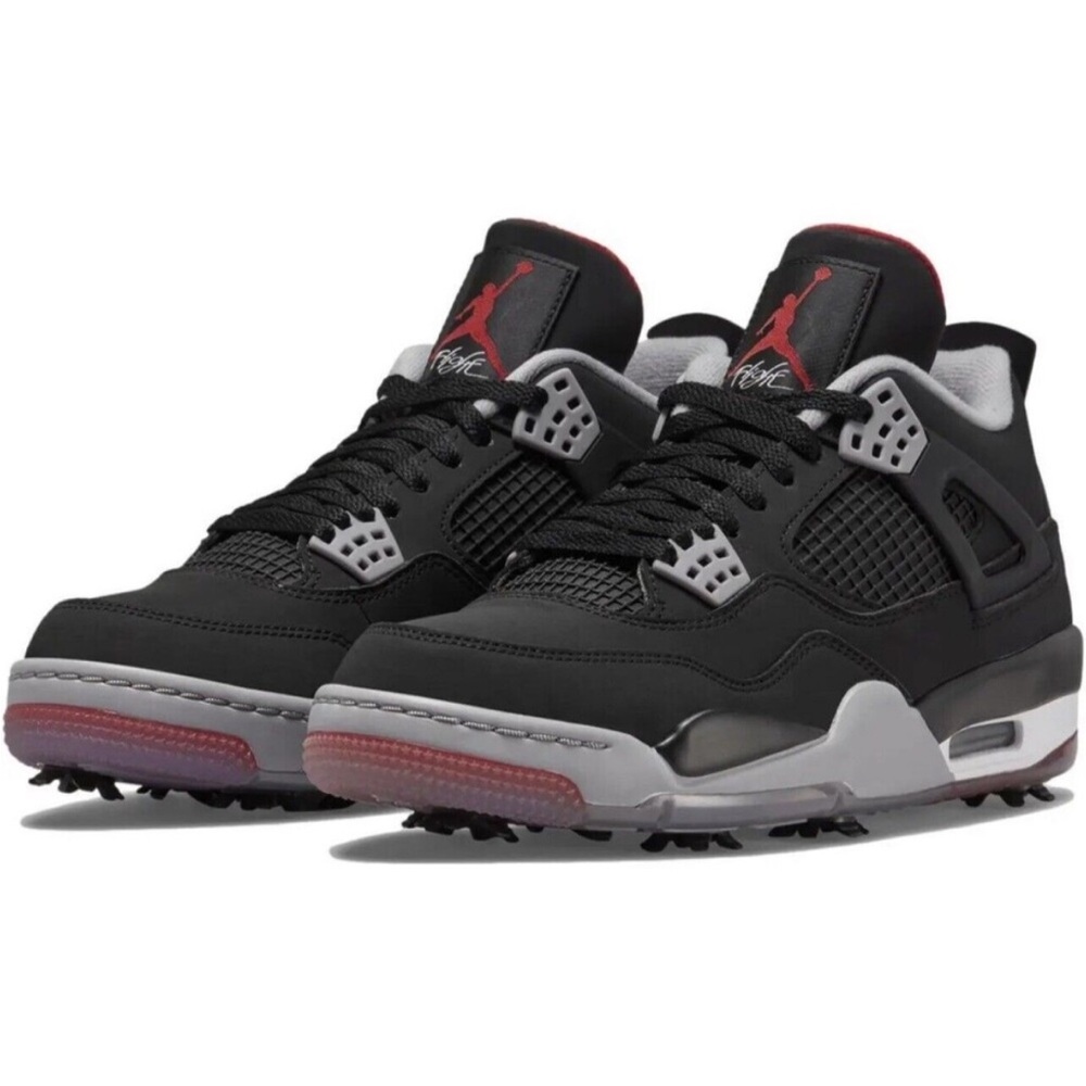 Jordan 4 bred golf shoes